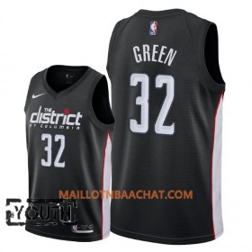 Maillot NBA Washington Wizards Jeff Green 32 2018-19 Nike City Edition Noir Swingman - Enfant